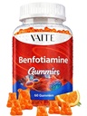 Benfotiamine 320mg Gummies with 45mg L-Leucine Supplement: Essential Vitamin B1 Complex for Men and Women, Non-GMO, Vegan & Gluten-Free - Υποστηρίζει Μεταβολισμός, Ενέργεια & Νευρικό Σύστημα Υγεία