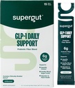 Supergut GLP1 Günlük Destek - Kadınlar ve Erkekler için Yüksek Fiber GLP-1 Supplement Toz - Gut Health için Şekersiz İçecek Mix (15 hizmet)