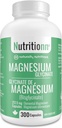 Magnezyum Glycinate Supplement - 300 Capsules x 212.5 mg Elemental, 425 mg Kadınlar ve Erkekler için Günlük - Saf Chelated Bisglycinate for Sleep and General Health - Made in USA by Nutritionn