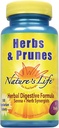 Nature's Life Herbs & Prunes | 400 mg Senna & Herbal Meeting for Health Digestion Support | Non-GMO | 100 Tabs, 100 Serv.