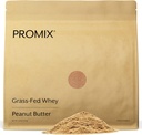ProMix Διατροφή Whey πρωτεΐνη σκόνη, φυστικοβούτυρο - Grass-Fed - -Post Proout Fitness & Nutrition Shakes, Smoothies, Ψήσιμο & Μαγειρική Συνταγές - Χωρίς γλουτένη & Keto-Friendly - 2.5 Λίρα (συσκευασία 1 )