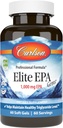 Carlson - Elite EPA Gems, 1000 mg EPA Fish Oil, Wild-Caught, Νορβηγικά Fish Oil Συμπλήρωμα, Με Βιώσιμη Πηγή, Βοηθά στη Διατήρηση Υγιεινών Τριγλυκεριδίων Επίπεδα, 60 Softgels