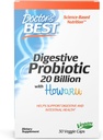 Doktorlar En İyi Digestive Probiyotik 20 Milyar CFU, Howaru, Supports Digestive & Intestinal Health, Non-GMO, Gluten Free, Vegan 30 Veggie Caps