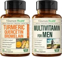 Bromelain & Turmeric Curcumin & Complete Multivitamin for Men