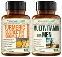 Bromelain & Turmeric Curcumin & Complete Multivitamin for Men