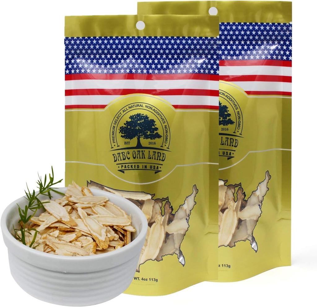 Wisconsin, DOL American Wisconsin SMA Slices Root for Tea, Energy for Men Women Health Boosts Immunity, Gluten Free, 花旗参/西洋参 Long Strip 2 Çanta 4OZ, 8OZ