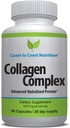 Multi Collagen Pills - Kadınlar veya Erkekler için Hidrojek Supplements - Skin, Wrinkles, Nails, Saç ve Ortak Destek - Doğal Protein Tamamı - 90 Capsules