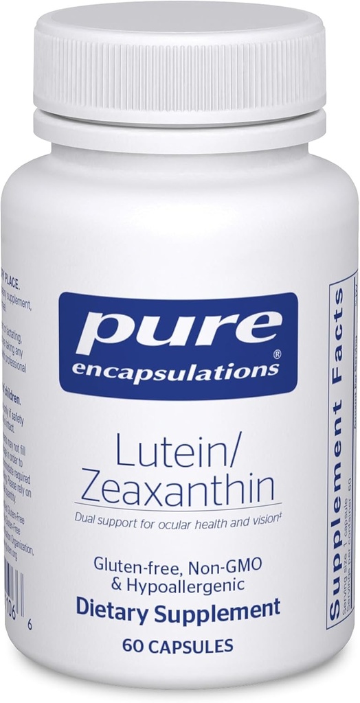 Saf Encapsulations Lutein & Zeaxanthin - Destekler Genel Vizyon* - Macular Pigment & Eye Health* - Antioksi Support* - Vegan-Friendly & Non-GMO - 60 Capsules