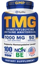 Tuthi TMG Supplement - 1000 mg Tritilglycine - Betaine Deriiovascular Destek ve Sağlıklı Homocysteine Seviyeler - 100 Vegan Tablet - Gluten-Free, Non-GMO - ABD'de Made in USA