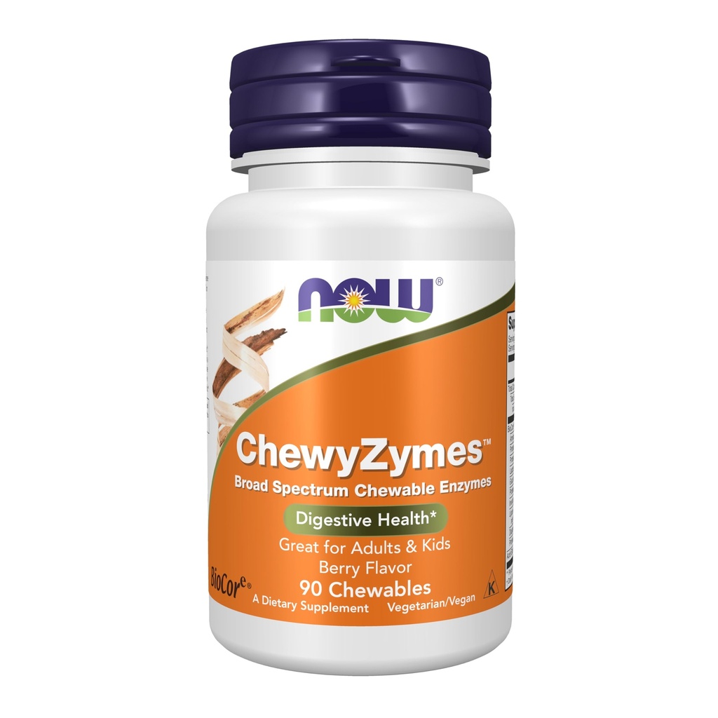 Şimdi Gıdalar Tamamlar, ChewyZymes, Broad Spectrum Chewable Enzymes, Berry Flavor, 90 Chewables