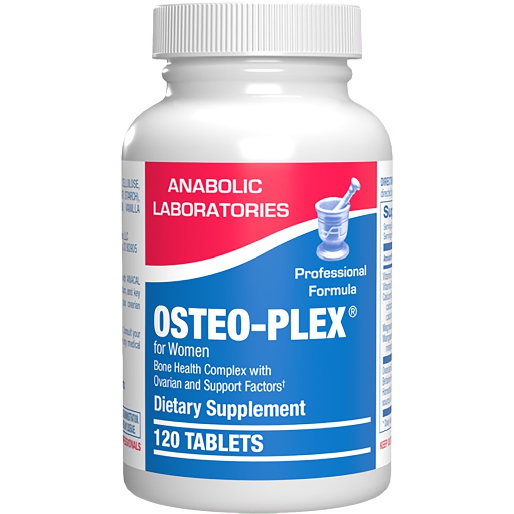 Osteo-Plex Bone Health Supplement for Women - Clinical Formula Bone Strength Supplement with Magnesium Calcium Vitamin D3 & Trace Minerals Complex - Easy to Swallow Gentle Tablets (120 Count)