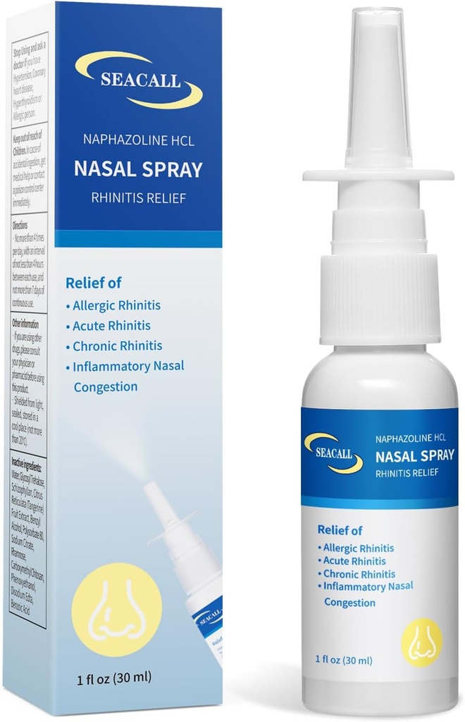 Nasal Mix, Rhinitis Sprey Relief from A Alerji Rhinitis, Assists in rinsing Nasal sinirlendiriciler, Relieves Kuru Nose Belirtileri ve Sneezing, Itching, Runny Nose & Congestion (30 ml/1 fl oz)