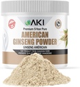 AKI American Ginseng Powder with 4% Ginsenosides - Ideal with Coffee, Beverages Like Smoothies (4oz/113g)