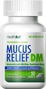 HealthA2Z® Mucus Relief DM | Dextromethorphan HBr 20mg | Guaifenesin 400mg | No Benzene | Cough, Immediate Release, Uncoated (50 Count (Pack of 1))