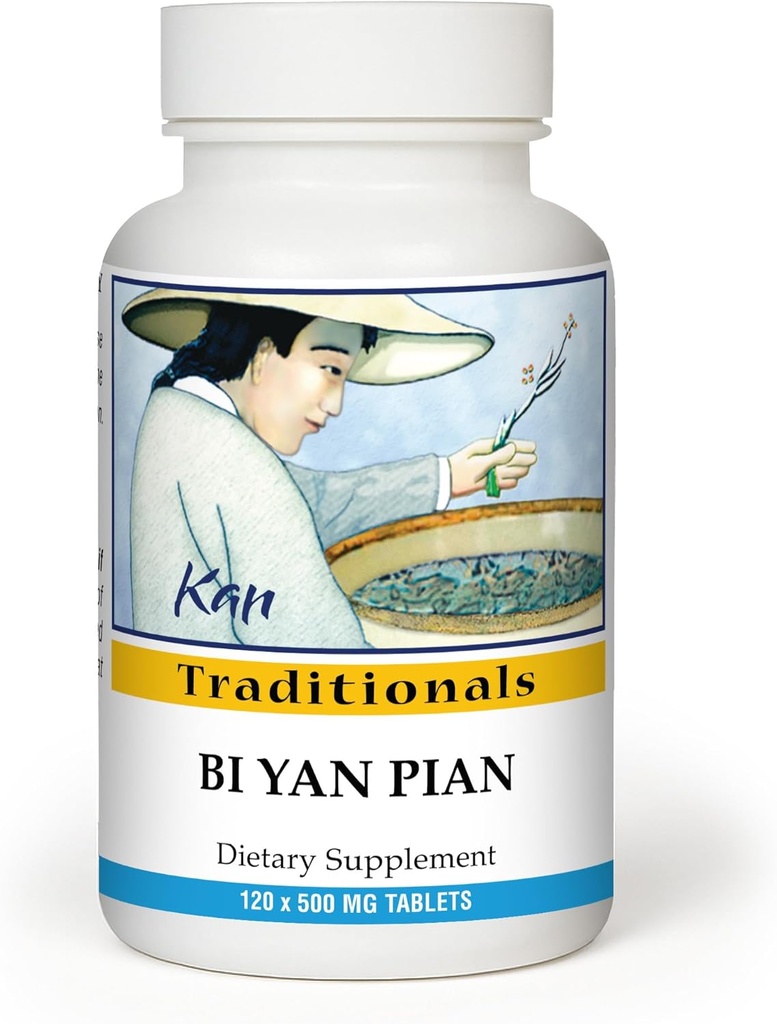 Kan Herb Company Bi Yan Pian – Παραδοσιακή κινέζικη φυτική φόρμουλα για την υγεία Sinus, υποστηρίζει σαφείς Nasινικό Πέρασμα, Eases εποχική δυσφορία, συμπλήρωμα βοτάνων, 120 δισκία
