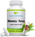 Beyin Tamamı – Memory, Focus & Clarity - All- natural Brain Boosting Supplement - Formula 41 Nootropic Materialss: Choline, Pho sphatidylserine, Bacopa Ekstraksiyon, Huperzine ABoosting Supplement – Formulated with a whopping 41 Nootropic Materialss: Choline, Pho sphatidylserine, Bacopy