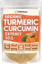 XPRS Nutra Organik Turmeric Curcumin Toz 10:1 - Premium USDA Organik Curcumin Tozu Immunity - Vegan Dostu Pure Curcumin for Gut Health (1 Ounce)