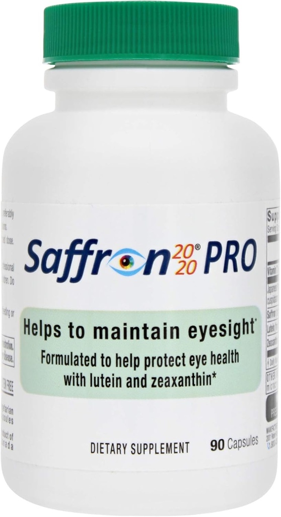 Saffron 2020-PRO συμπλήρωμα με Saffron, Resveratrol, Zeaxanthin και Lutein- 90 κάψουλες χορτοφάγων
