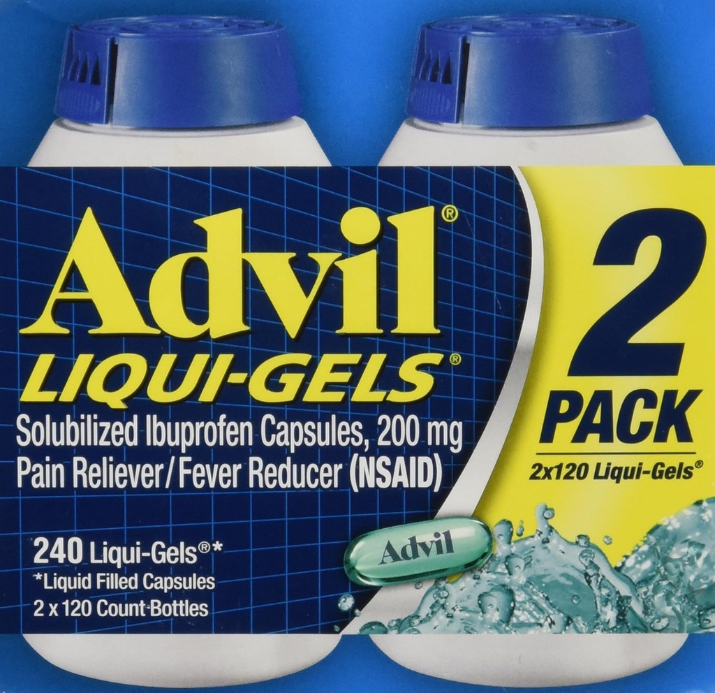 Advil Liquigels, 200 Miligram, 240 Kont 200 mg