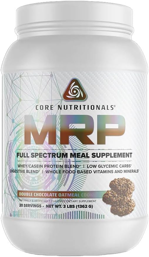 Core Nutritionals Platinum MRP Full Spectrum Meal Change, Sustained release for All Day replica Support, 27G Protein, 20 Hizmet ( Çikolatalı Oatmeal Cookie)