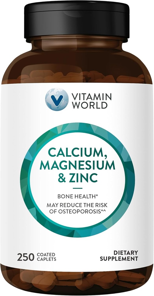 Dünya Vitamini Çelik Magnezyum”Promotes Bone Health 250 kapaklı kapak