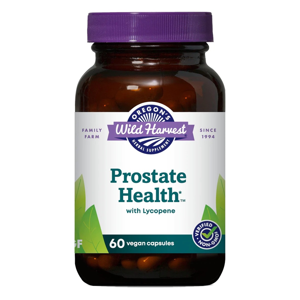 Oregon'un Wild Harvest Prostate HealthTM ile Lycopene Capsules, 60 Kont