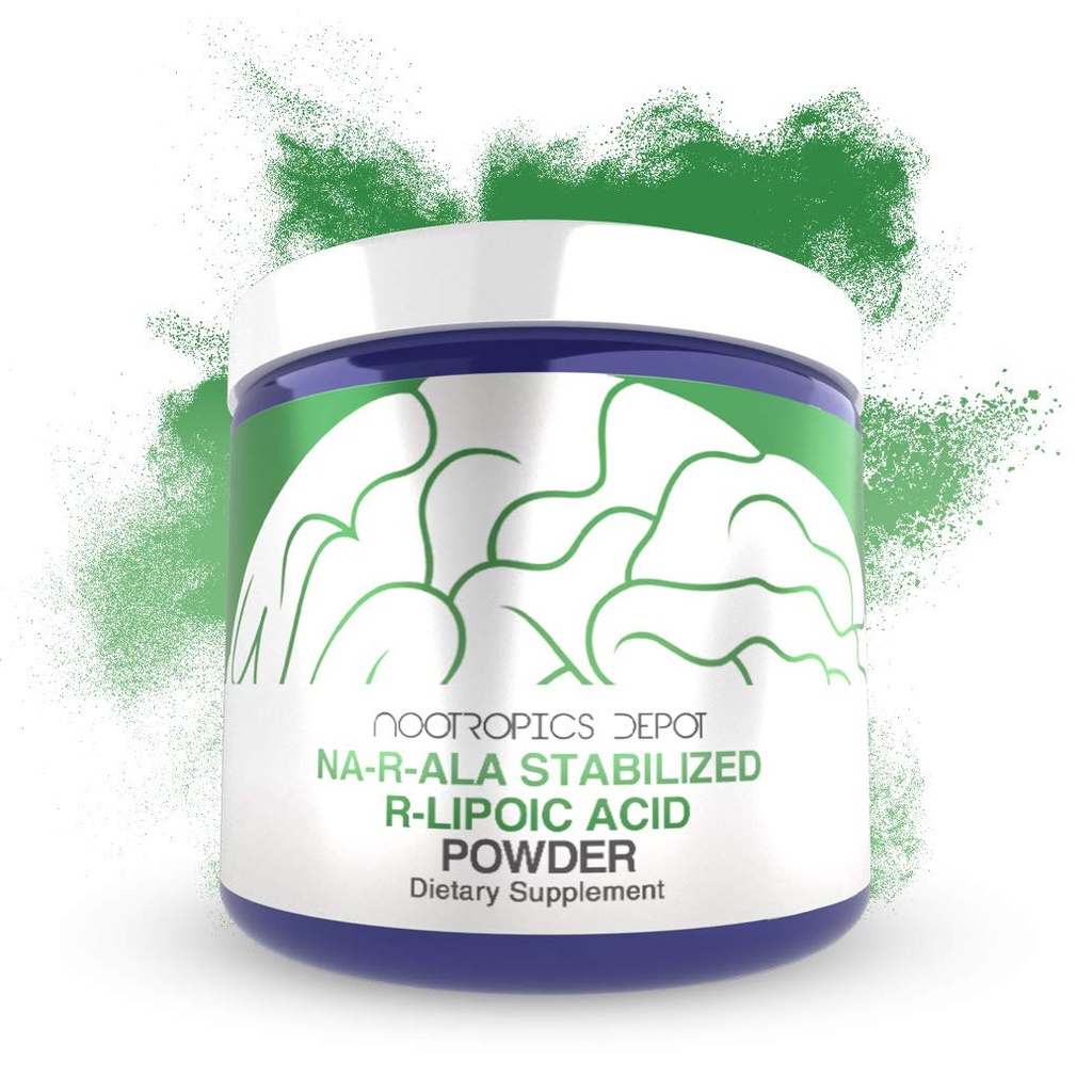 NA-R-ALA Stabilized R-Lipoic Acid Toz 30 Grams | Destekler Mitochondrial Activity | Sağlıklı Metabolismları Destekler