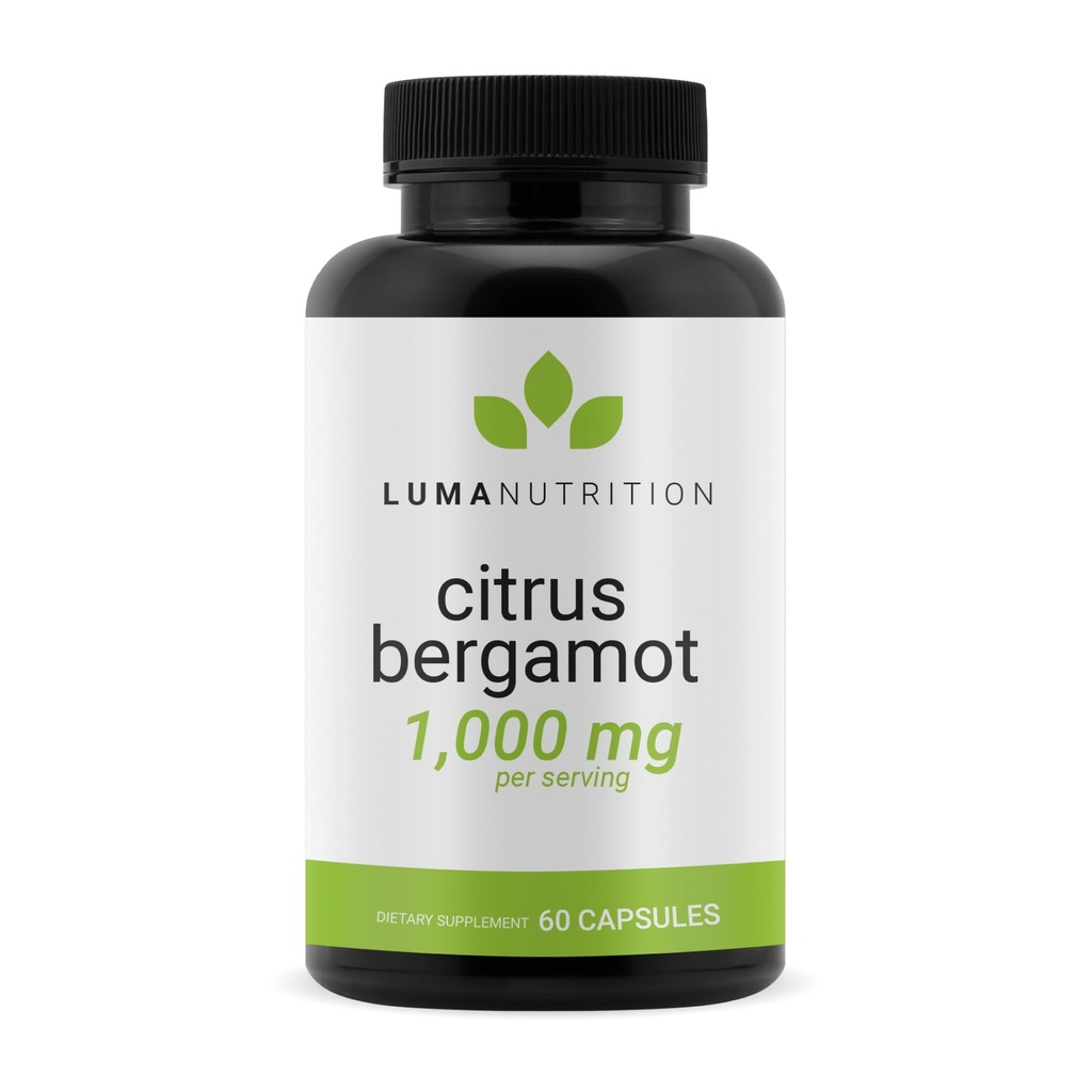 Luma Beslenme Citrus Bergamot 1000 mg - Citrus Bergamot Supplement - ABD'de Yap - Gazi Kendi - 60 Capsules