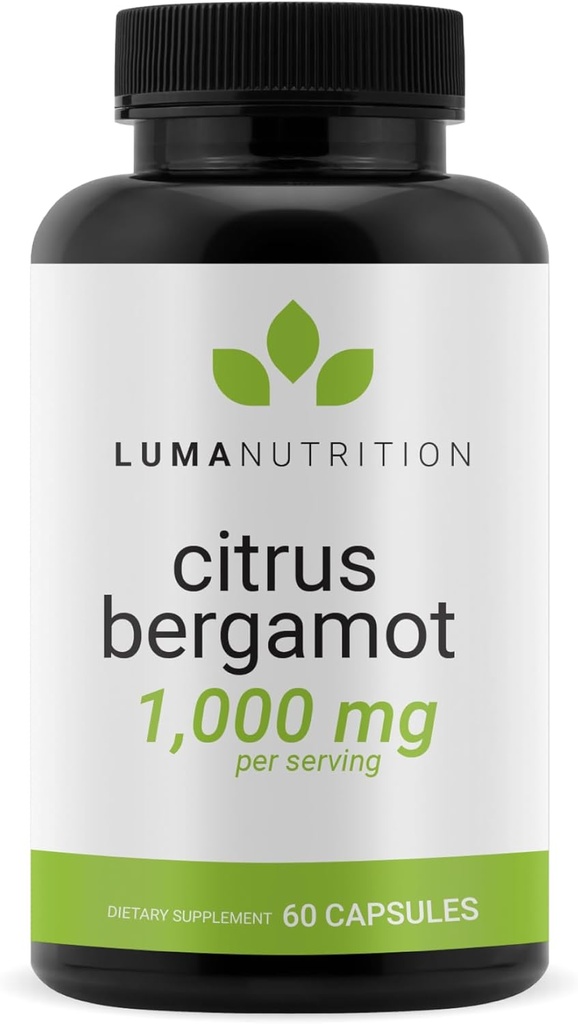 Luma Beslenme Citrus Bergamot 1000 mg - Citrus Bergamot Supplement - ABD'de Yap - Gazi Kendi - 60 Capsules