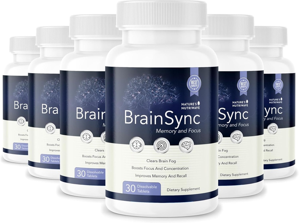 BrainSync Probiyotik Supplement – Daily Wellness & Gut-Brain Balance – 3.6 milyar CFU – 30 Dissolvable Tablet, 6 Ay Supply