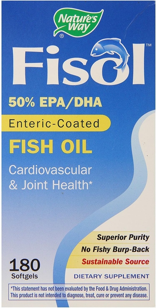 Fisol Fish Oil 100 mg DHA / 150mg EPA (180 Softgels)
