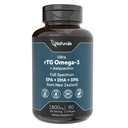 Naturalis Ultimate rTG Omega 3 Fish Oil 1800mg from Wild New Zealand Tuna - Full Spectrum Omega3s EPA, DHA & DPA - Sustainable Sourced, Non-GMO, Gluten Free - 90 Softgels