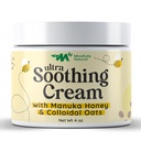 Ultra Soothing Colloidal Oatmeal Cream with Manuka Honey - Eczema Beslenme Çocuklar ve Yetişkinler için - Steroid Ücretsiz Anti Itch Lotion for Kuru & Itchy Skin Relief with Natural and Organic Materialss