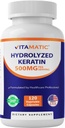Hizmet başına Keratin 500 mg - 120 Vejetaryen Capsules - Keratin Supplements for Health Skin & Nails for Yetişkinler