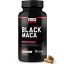 Kuvvet Faktörü Black Maca Root Vitality Supplement for Men with Superior Abpole and Power, Natural Maca Negra Extract, Fundamentals Series, 1000 mg, 60 Capsules