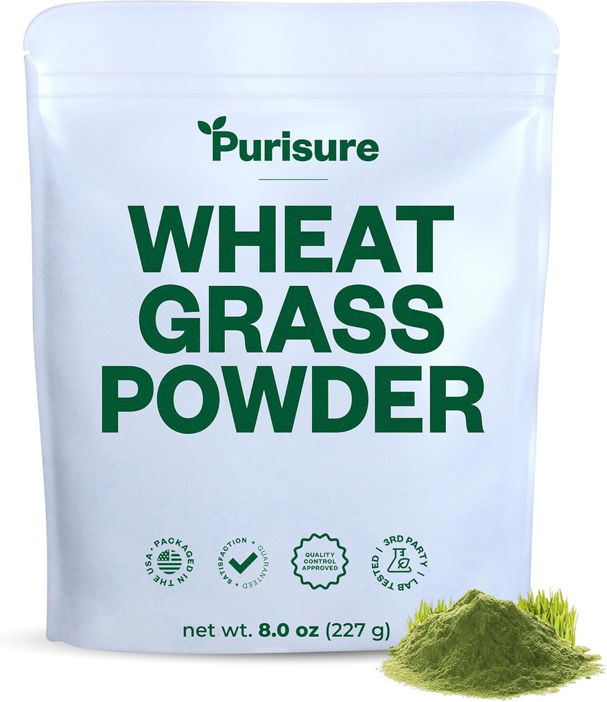 Buğdaygrasss Tozu, 8oz, Buğday Grass Tozu, Salads, Smoothie ve Shakes, Superfood Toz Rich in Immunity Vitamins, Fiber ve Mineraller, 76 Hizmet