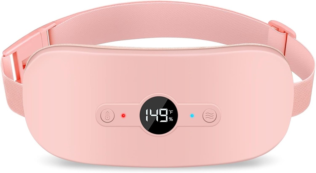 Şimdiye kadar Cramps Ağrısı Yardımı Dönemi Padişahı, 6 Heat Levels ve 6 Masaj Modes, Kadınlar için Noel Hediyesi, Pembe Electric Cordless Menstrual Isıtmalı Isıtma Sistemi 6 Heat Levels ve 6 Masaj Modes, Noel Hediyeleri