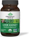 Organik Hindistan Liver ve Kidney Temizse Detox Onarım - Herbal Supplement - Detoxify & Rejuvenate, Supports Health Liver & Kidney Function, Vegan, USDA Sertifikalı Organik, Non-GMO - 90 Capsules