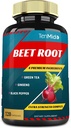 Beet Root Extract Κάψουλες, 4 μήνες προσφοράς & πράσινο τσάι, Ginseng, Μαύρο πιπέρι 