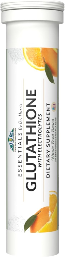 Optimal Health Systems Essential Glutathione | Super Antioxidant + Potent Vitamin C + Electrolytes | Tri-peptide Glutathione Anti-Aging Supplement | 20 Wafers