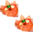 Pill Organizer, 2 Pack Pill Box, Small Pills Case,Medicine Organizecılar 1 Gün Bir Gün, Haftalık Pills Konteyner, Sahibi,Daily Tıp Organize Seyahat 7 Gün (Orange)