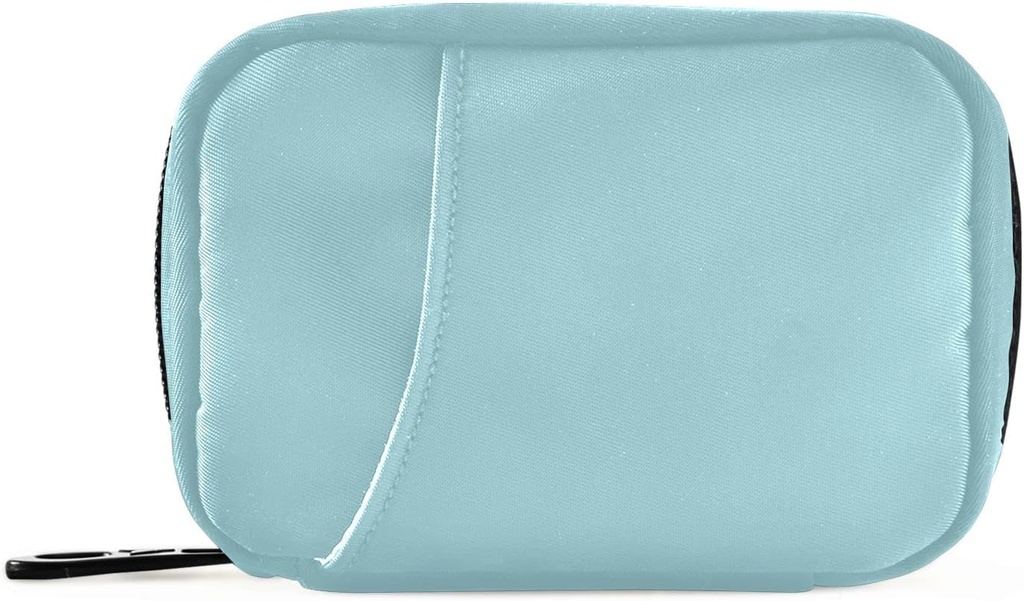 Naanle Pill Box 7 Günlük Pill Case Travel Pill Organizer Bag Hologram Haftalık Case Compact Boyut Vitamin Tamamlayıcı, Solid Color Sky Blue 4.6 x 3.14 x 1.88 inç 1.0 0.1 Kont2 kilogram
