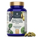 Abundant Earth All Food Multivitamin for Women, Daily Multi Vitamins Supplements for Men/Mens Multivitamins + B Complex, Probiyotik Multi Enzyme, Omegas for Organic Energy, Mood, Digestion 90ct