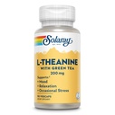 SOLARAY L-Theanine 200 mg with Green Tea - Sağlıklı Mood, Relaxation and Occasional Stress Support - Lab TY, Vegan, Gluten Free - 90 Hizmet, 90 VegCaps
