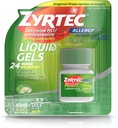 Zyrtec 24 Saat Kapalı ve Açık Alerjiler Sıvı Gels, Cetirizine Capsule ile All-Day Antihistamin Capsules, 12 ct (Pack of 2)