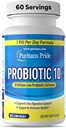 Puritan's Pride Probiyotik 10, D Vitamini ile Immune System Health*, 60 Count, White