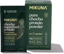 Mikuna Chocho Superfood Protein, Plant-based Protein Powder, Travel Packs - Vegan, Gluten Free, 3g Net Carbs ή λιγότερο, και Bioδιαθέσιμο, Μη-Isolate (8 Υπηρεσίες, Pure Chocho)