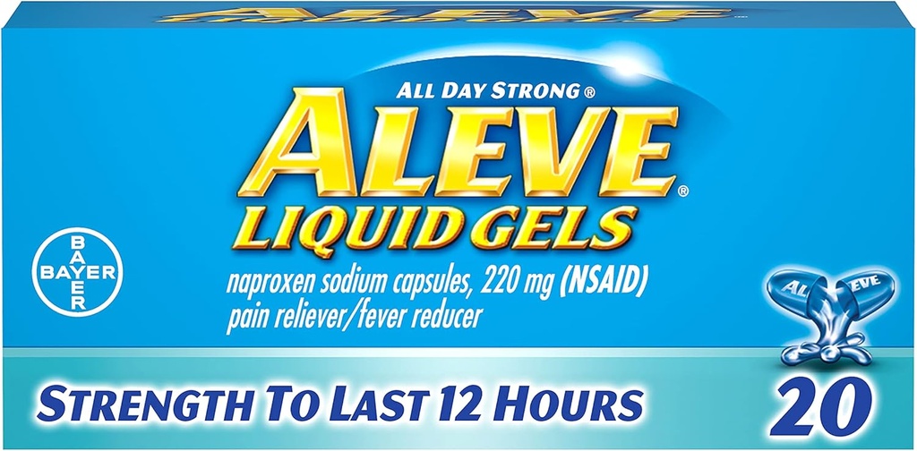 Aleve Liquid Gels 20 ea (Συσκευασία 3)