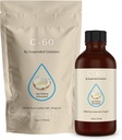 C-60 MCT - 4oz -%99.9 Saf C-60 Organik Ekstra Bakteri MCT Yağı - %100 Plastik - 108 mg Active C60 - Glass Şişe - Karbon 60
