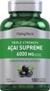Piping Rock Acai Berry Supplement | 180 Capsules | Triple Strength Extract | Non-GMO, Gluten Free